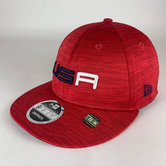 Ryder Cup 2023 Team USA Red New Era 9Fifty Low Profile Snapback Hat - Picture 1 of 5